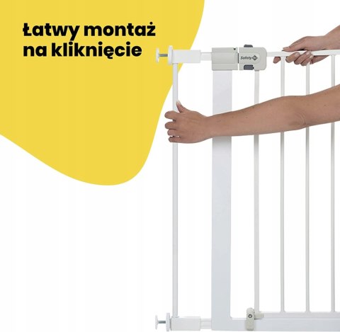 Barierka blokada na drzwi, kominek, schody Safety 1ST rozporowa biała