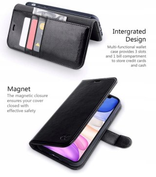 Etui z klapką OCASE do Apple iPhone 11 czarny