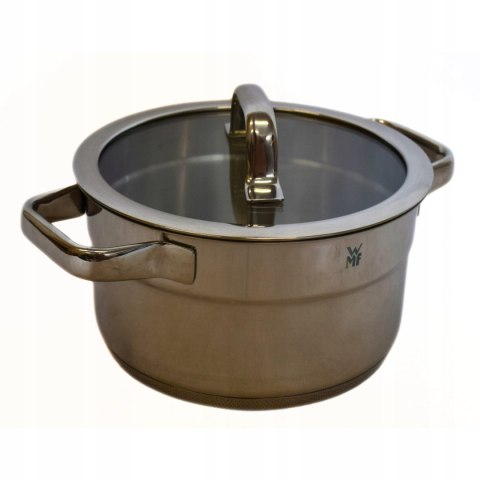 Garnek ze stali nierdzewnej WMF Compact Cuisine 3,5 l, niski z pokrywką 20 cm