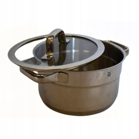 Garnek ze stali nierdzewnej WMF Compact Cuisine 3,5 l, niski z pokrywką 20 cm