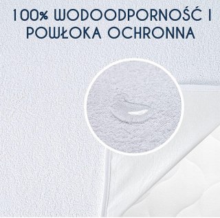 Prześcieradło z gumką wodoodporne DREAMZIE bawełna 200 x 200