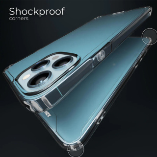 Etui Moozy Xframe Shockproof do iPhone'a 13 Pro Max - Przeźroczyste