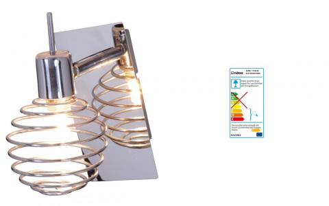 Kinkiet Lampa Ścienna Chromowana