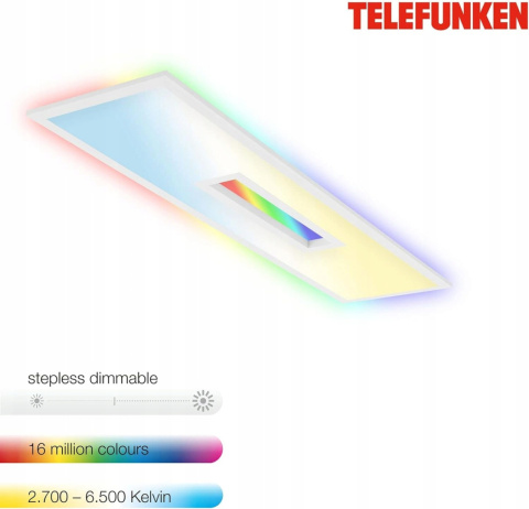 Plafon Telefunken 100 x 25 cm - Biały