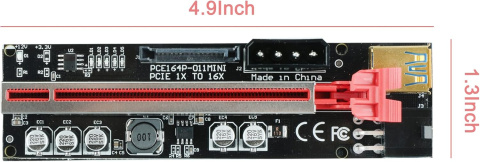 Ziyituod PCIe Riser 011 Mini GPU Riser 1x-16x USB 3.0