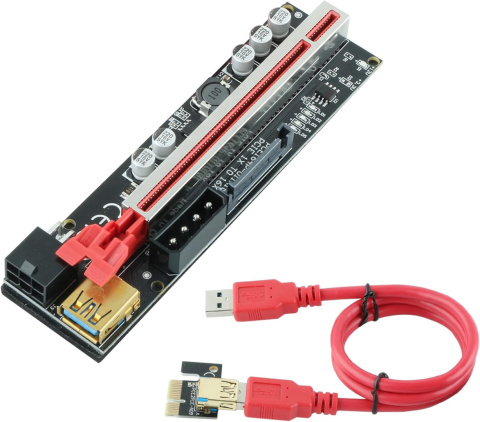 Ziyituod PCIe Riser 011 Mini GPU Riser 1x-16x USB 3.0