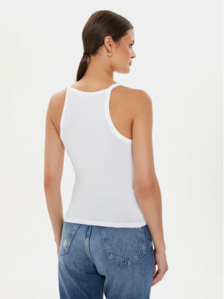 Calvin Klein Jeans Biały Damski Top Rozmiar S