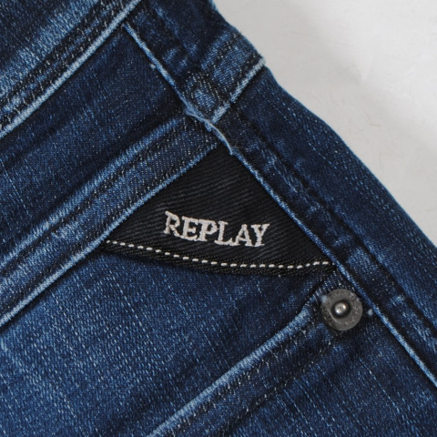 Replay ANBASS HYPERFLEX - Jeansy Slim Fit Rozmiar 34